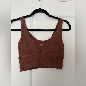 UO brown crossover tank top
